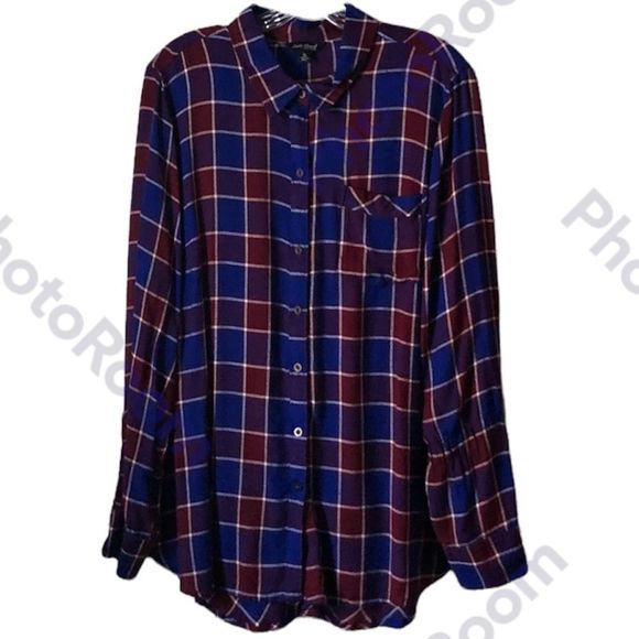 Lucky Brand Tops - Lucky Brand 🍀 Plaid LS Shirt XL